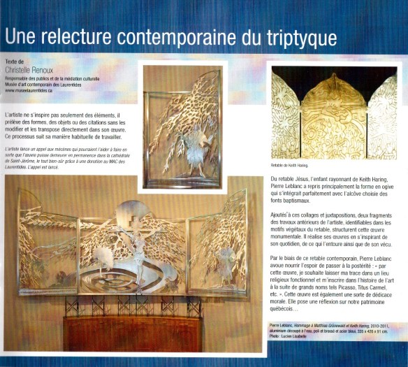 Le retable de Pierre Leblanc par Christelle Renoux