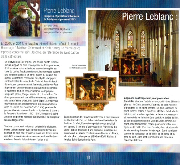 Le retable de Pierre Leblanc par Christelle Renoux