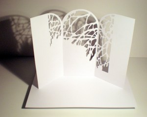 Sculpture papier de Pierre Leblanc.