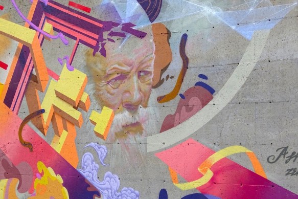 Murale_Le sage et la muse